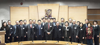 Group photo of the delegation from the Chinese Academy of Sciences and the senior officials of CUHK